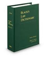 Black's Law Dictionary: Deluxe Ninth Edition (Hardcover)