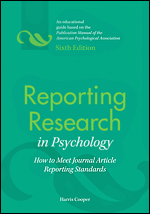 Reporting Research in Psychology;