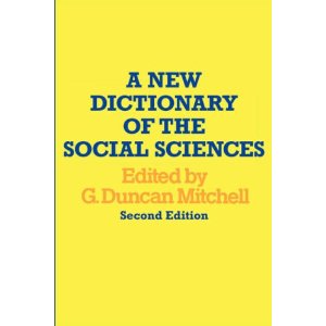 A New Dictionary of the Social Sciences