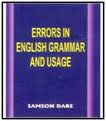 Errors In English Grammar And Usage