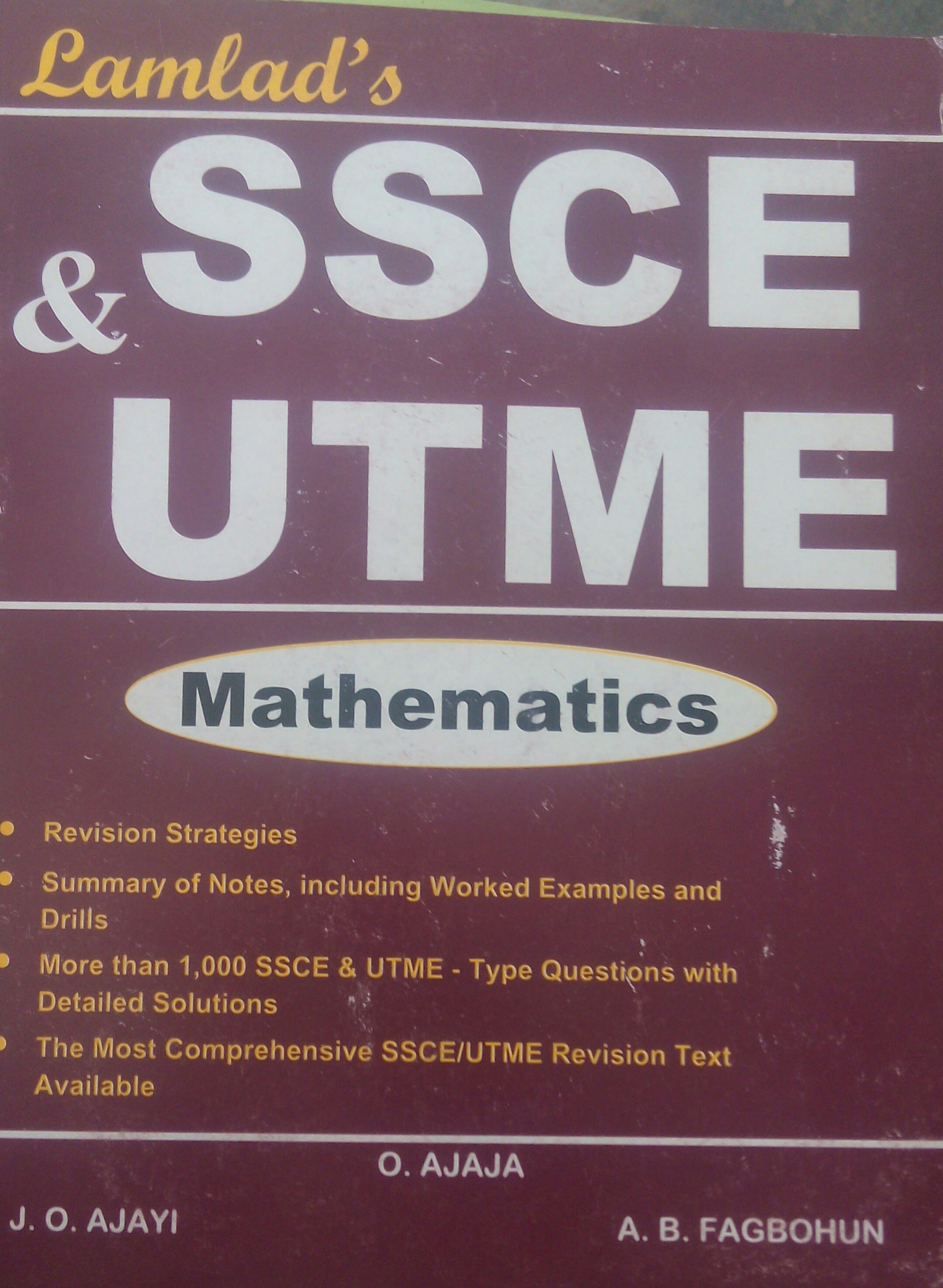 SSCE & UTME Mathematics