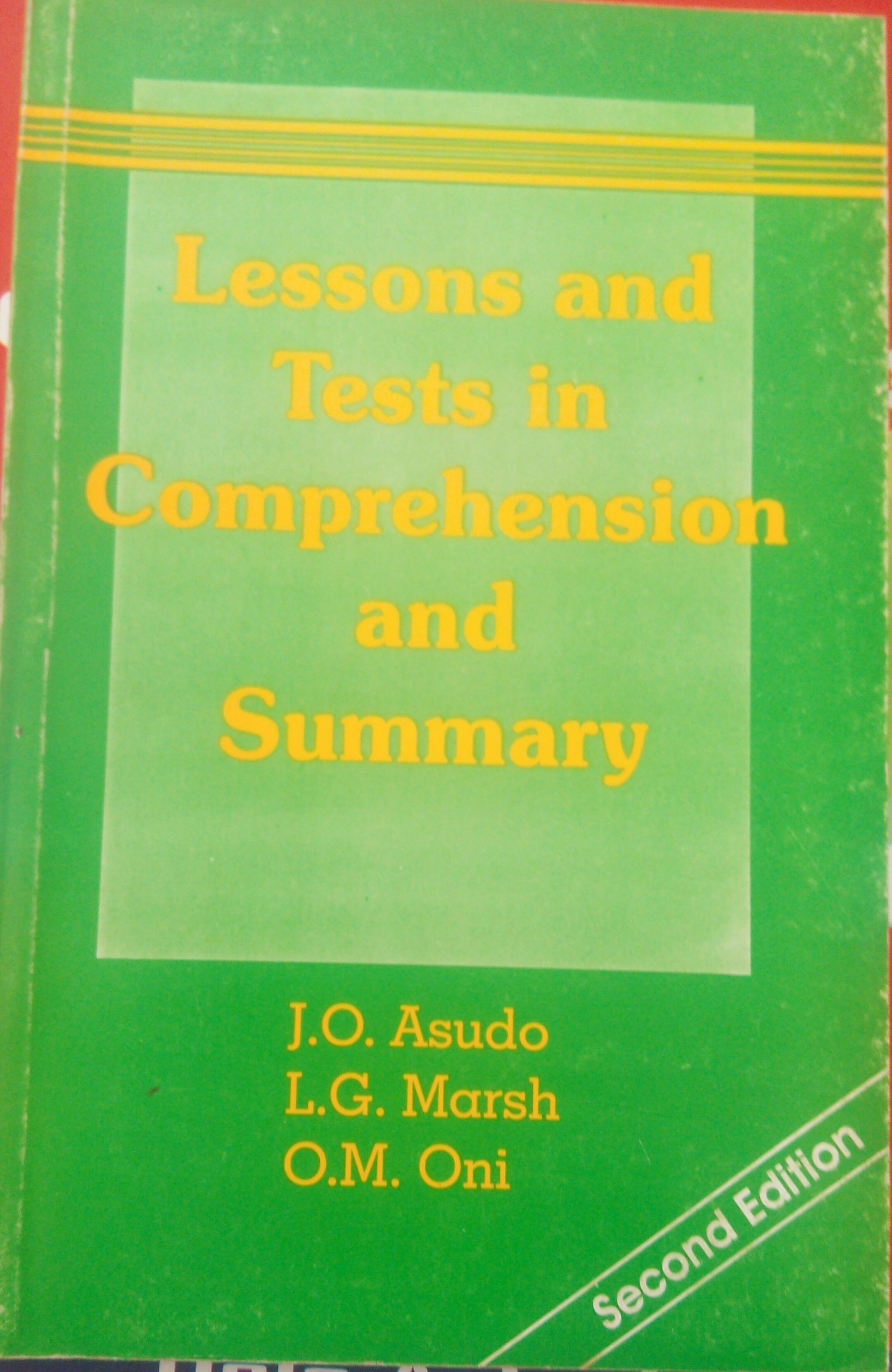 Lessons and Tests in Comprehension and Summary